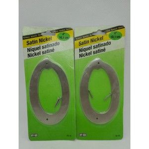 Lot of 2 Hy-Ko Address Number #0 Zinc with Satin Finish 4" SN-40